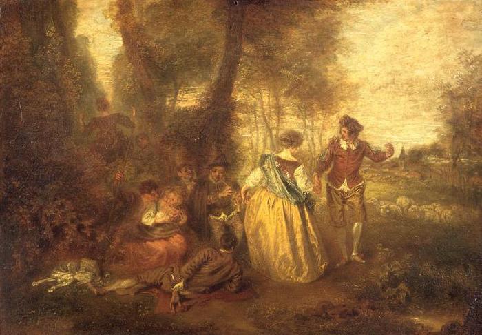 Jean-Antoine Watteau Le Plaisir pastoral